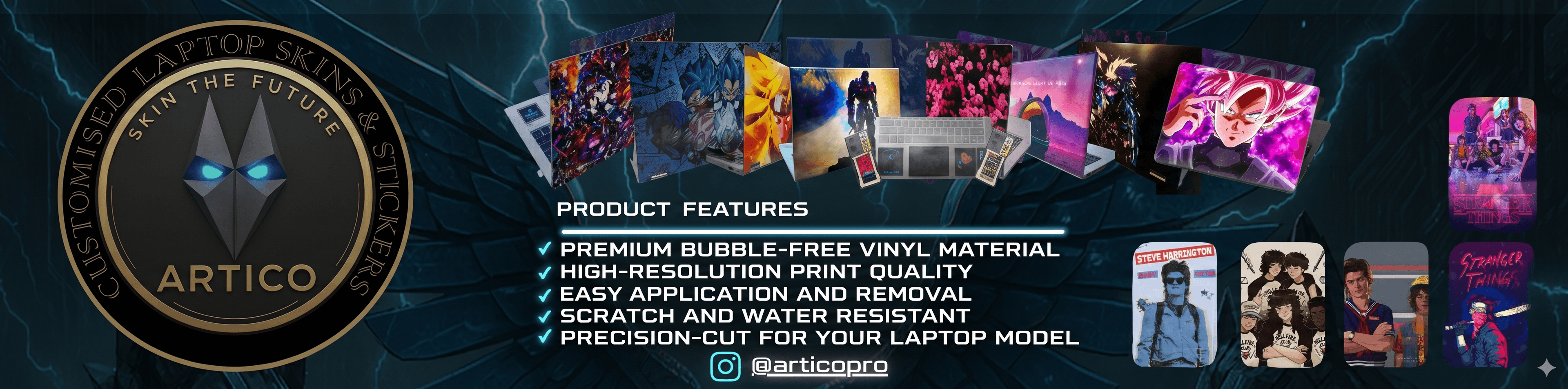 TheArtico Brand Custom Skins Banner